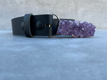 Load image into Gallery viewer, Medium Rectangle-Shaped Amethyst Cluster Belt
