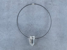 Load image into Gallery viewer, Quartz Point Black Choker