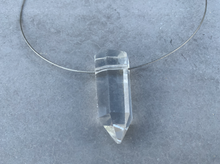Load image into Gallery viewer, Quartz Point Silver Choker
