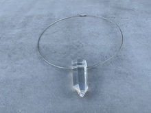 Load image into Gallery viewer, Quartz Point Silver Choker