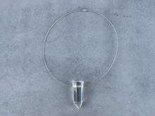 Load image into Gallery viewer, Quartz Point Silver Choker