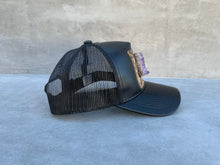 Load image into Gallery viewer, Third Eye Activation Trucker Hat with Large Amethyst Crystal