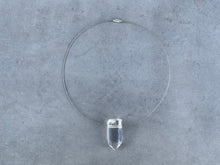 Load image into Gallery viewer, Quartz Point Silver Choker