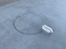 Load image into Gallery viewer, Quartz Point Silver Choker