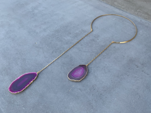 Load image into Gallery viewer, GEO Agate Gold Necklace