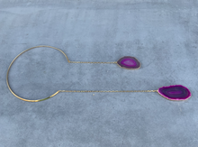 Load image into Gallery viewer, GEO Agate Gold Necklace