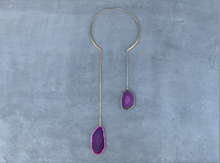 Load image into Gallery viewer, GEO Agate Gold Necklace