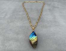 Load image into Gallery viewer, Medium Labradorite Necklace