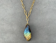 Load image into Gallery viewer, Medium Labradorite Necklace