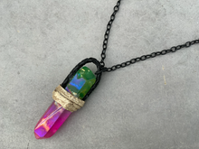 Load image into Gallery viewer, Medium Rainbow Quartz Necklace