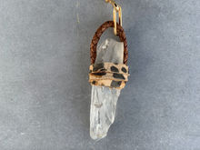 Load image into Gallery viewer, Medium Root of Lemurian Quartz Crystal Necklace