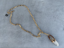 Load image into Gallery viewer, Medium Root of Lemurian Quartz Crystal Necklace