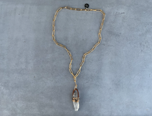 Load image into Gallery viewer, Medium Root of Lemurian Quartz Crystal Necklace