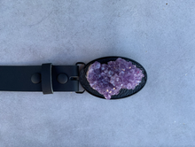 Load image into Gallery viewer, Large Oval Amethyst Cluster Belt