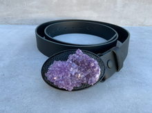 Load image into Gallery viewer, Large Oval Amethyst Cluster Belt