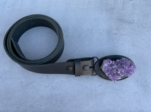 Load image into Gallery viewer, Large Oval Amethyst Cluster Belt