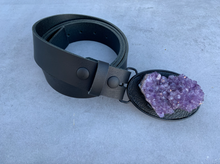 Load image into Gallery viewer, Large Oval Amethyst Cluster Belt